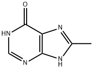 8-Methyl-7H-purin-6-ol Structural