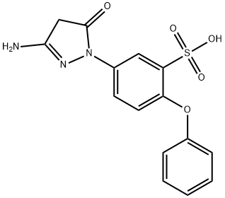 5-(3-AMINO-5-OXO-2-PYRAZOLIN-1-YL)-2-PHENOXYBENZENESULFONIC ACID Structural