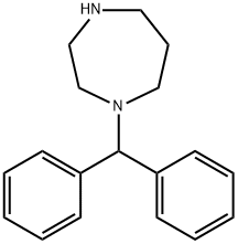 1-(DIPHENYLMETHYL)HEXAHYDRO-1H-1,4-DIAZEPINE Structural