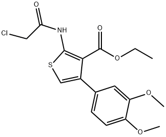 2-(2-CHLORO-ACETYLAMINO)-4-(3,4-DIMETHOXY-PHENYL)-THIOPHENE-3-CARBOXYLIC ACID ETHYL ESTER