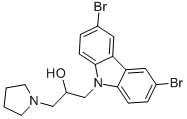 1-(3,6-DIBROMO-CARBAZOL-9-YL)-3-PYRROLIDIN-1-YL-PROPAN-2-OL