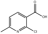 2-Chloro-6-methylnicotinic acid Structural