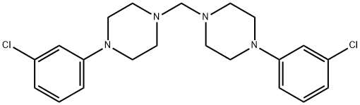 Bis-(m-chlorophenylpiperazino)-methane Structural