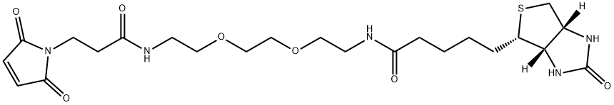 N-Biotinyl-N'-(3-maleimidopropionyl)-3,6-dioxaoctane-1,8-diamine Structural