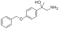 1-AMINO-2-(4-BENZYLOXY-PHENYL)-PROPAN-2-OL Structural