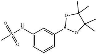 3-METHANESULFONYLAMINOPHENYLBORONIC ACID, PINACOL ESTER Structural