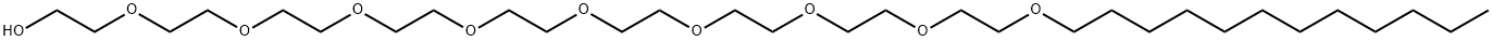 NONAETHYLENE GLYCOL MONODODECYL ETHER Structural