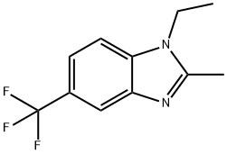 1-ethyl-2-methyl-5-(trifluoromethyl)-1H-benzimidazole Structural