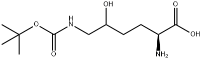 H-DL-DELTA-HYDROXY-DL-LYS(BOC)-OH Structural