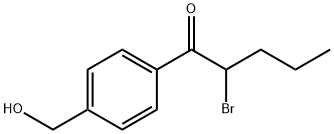 2-BROMO-1-(4-HYDROXYMETHYL-PHENYL)-PENTAN-1-ONE Structural