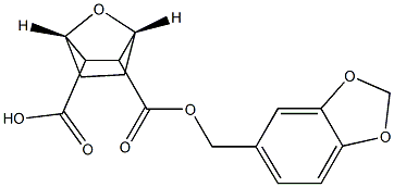 exo-cis-7-Oxabicyclo(2.2.1)heptane-2,3-dicarboxylic acid 3,4-methylene dioxybenzyl ester