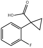 1-(2-FLUORO-PHENYL)-CYCLOPROPANECARBOXYLIC ACID Structural