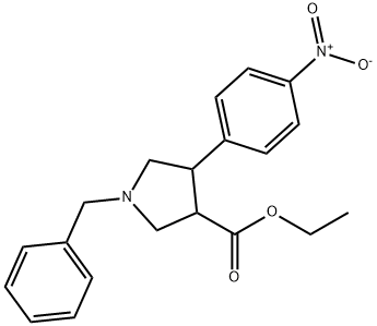 1-BENZYL-4-(4-NITRO-PHENYL)-PYRROLIDINE-3-CARBOXYLIC ACID ETHYL ESTER