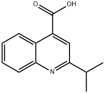 2-ISOPROPYLQUINOLINE-4-CARBOXYLIC ACID Structural