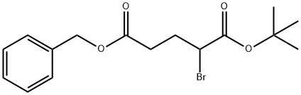 Pentanedioic acid, 2-bromo-, 1-(1,1-dimethylethyl) 5-(phenylmethyl) ester Structural