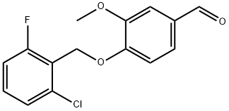 4-[(2-CHLORO-6-FLUOROBENZYL)OXY]-3-METHOXYBENZALDEHYDE Structural