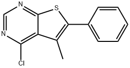 4-CHLORO-5-METHYL-6-PHENYLTHIENO[2,3-D]PYRIMIDINE Structural