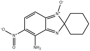 5-NITROSPIRO[BENZIMIDAZOLE-2,1'-CYCLOHEXAN]-4-AMINE 1-OXIDE Structural