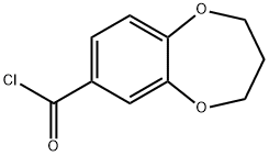 3,4-DIHYDRO-2H-1,5-BENZODIOXEPINE-7-CARBONYL CHLORIDE Structural