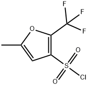 5-METHYL-2-(TRIFLUOROMETHYL)-3-FURANSULFONYL CHLORIDE Structural