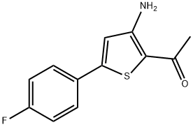 1-[3-AMINO-5-(4-FLUOROPHENYL)-2-THIENYL!ETHAN-1-ONE, 97 Structural