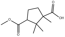 3-(METHOXYCARBONYL)-1,2,2-TRIMETHYLCYCLOPENTANE-1-CARBOXYLIC ACID Structural