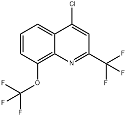 4-CHLORO-8-(TRIFLUOROMETHOXY)-2-(TRIFLUOROMETHYL)QUINOLINE Structural