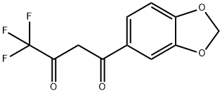 1-(1,3-BENZODIOXOL-5-YL)-4,4,4-TRIFLUOROBUTANE-1,3-DIONE Structural