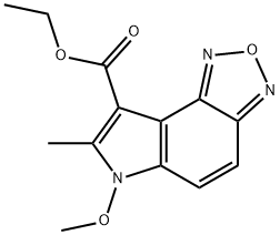 ETHYL 6-METHOXY-7-METHYL-6H-[1,2,5]OXADIAZOLO[3,4-E]INDOLE-8-CARBOXYLATE