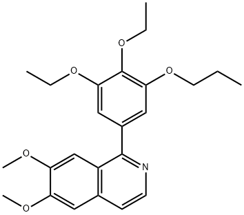 6,7-DIMETHOXY-1-(3,4,5-TRIETHOXYPHENYL)ISOQUINOLINE Structural