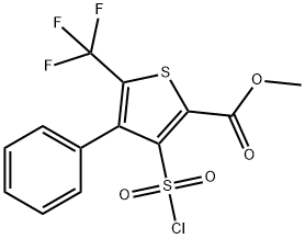 METHYL 3-(CHLOROSULFONYL)-4-PHENYL-5-(TRIFLUOROMETHYL)THIOPHENE-2-CARBOXYLATE