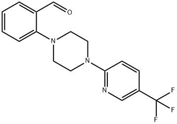 2-(4-[5-(TRIFLUOROMETHYL)-2-PYRIDYL]PIPERAZINO)BENZALDEHYDE Structural