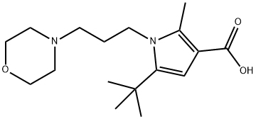 5-(tert-butyl)-2-methyl-1-(3-morpholinopropyl)-1H-pyrrole-3-carboxylic acid