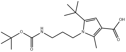 1-{3-[(TERT-BUTOXYCARBONYL)AMINO]PROPYL}-5-(TERT-BUTYL)-2-METHYL-1H-PYRROLE-3-CARBOXYLIC ACID