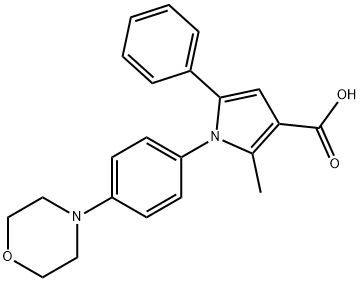 2-METHYL-1-(4-MORPHOLINOPHENYL)-5-PHENYL-1H-PYRROLE-3-CARBOXYLIC ACID