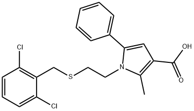 1-(2,6-DICHLOROBENZYL)THIOETHYL-2-METHYL 5-PHENYLPYRROLE-3-CARBOXYLIC ACID