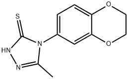 4-(2,3-DIHYDRO-1,4-BENZODIOXIN-6-YL)-5-METHYL-4H-1,2,4-TRIAZOLE-3-THIOL Structural