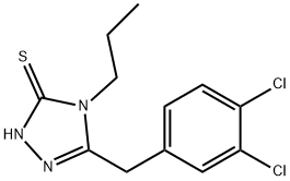 5-(3,4-DICHLOROBENZYL)-4-PROPYL-1,2,4-TRIAZOLE-3-THIOL Structural