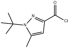 1-(TERT-BUTYL)-5-METHYL-1H-PYRAZOLE-3-CARBONYL CHLORIDE Structural