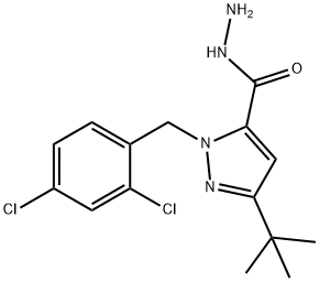 3-(TERT-BUTYL)-1-(2,4-DICHLOROBENZYL)-1H-PYRAZOLE-5-CARBOHYDRAZIDE