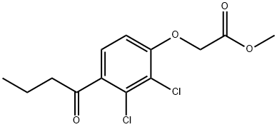Acetic acid, [2,3-dichloro-4-(1-oxobutyl)phenoxy]-, Methyl ester Structural