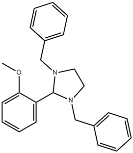 2-(2-METHOXYPHENYL)-1,3-BIS(PHENYLMETHYL)-IMIDAZOLIDINE Structural