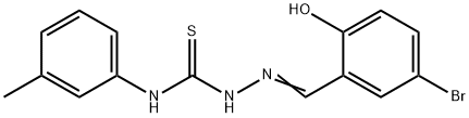 5-bromo-2-hydroxybenzaldehyde N-(3-methylphenyl)thiosemicarbazone Structural