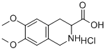 6,7-DIMETHOXY-1,2,3,4-TETRAHYDRO-ISOQUINOLINE-3-CARBOXYLIC ACID HYDROCHLORIDE Structural