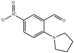 5-Nitro-2-pyrrolidin-1-ylbenzaldehyde Structural