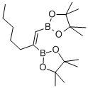 1-CIS-1,2-BIS(4,4,5,5-TETRAMETHYL-1,3,2-DIOXABOROLAN-2-YL)HEPTENE Structural