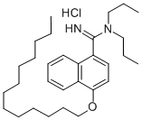 N,N-Dipropyl-4-tridecyloxynaphthamidine hydrochloride Structural