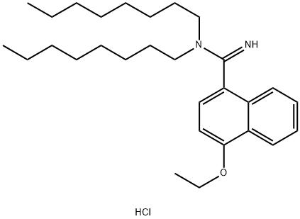 1-Naphthamidine, N,N-dioctyl-4-ethoxy-, monohydrochloride