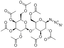 HEPTA-O-ACETYL-BETA-LACTOSYL AZIDE Structural