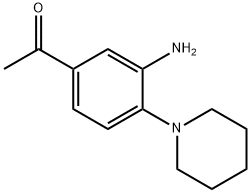 1-(3-AMINO-4-PIPERIDINOPHENYL)-1-ETHANONE Structural